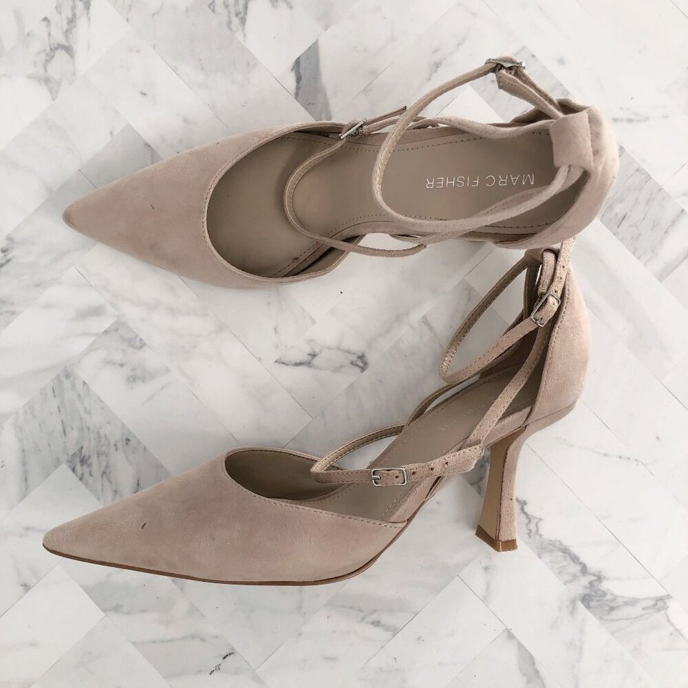 MARC FISHER Suede Heels Size‎ 8.5M